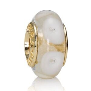 Pandora 14K Gold and Murano Glass Charm(s). Rare.
